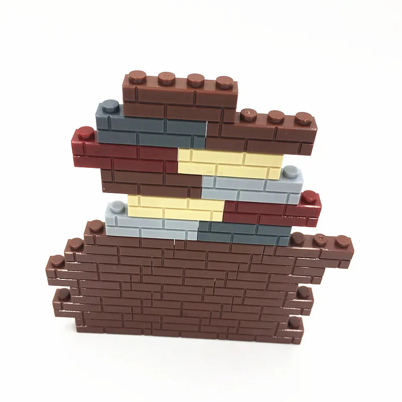 

100g/bag Bulk Parts 1x2 1*4 Wall Brick Castle Bricks Accessories Building Blocks MOC Figure Model Assemble Toys for Children