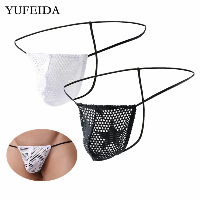 

Sexy Mens Thongs Gay Underwear G-strings T-back Jockstrap Perspective Sexy Low Rise Underpants Male Sissy Panties Bulge Pouch