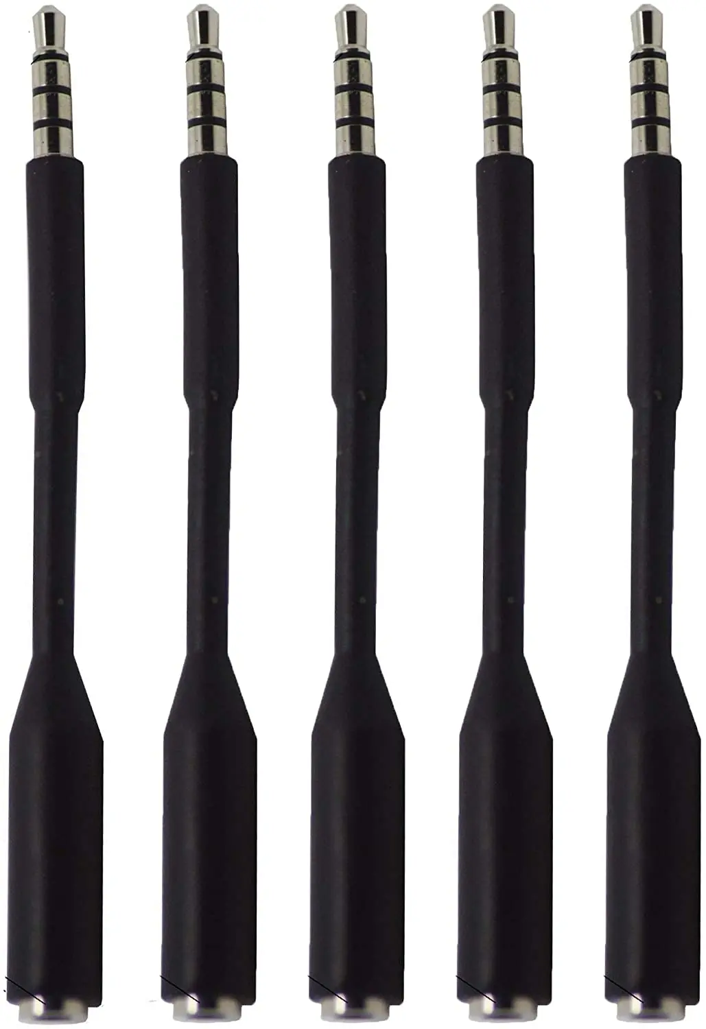 

3.5mm Male to Female Audio Jack Extension cable, [5 Pack ]