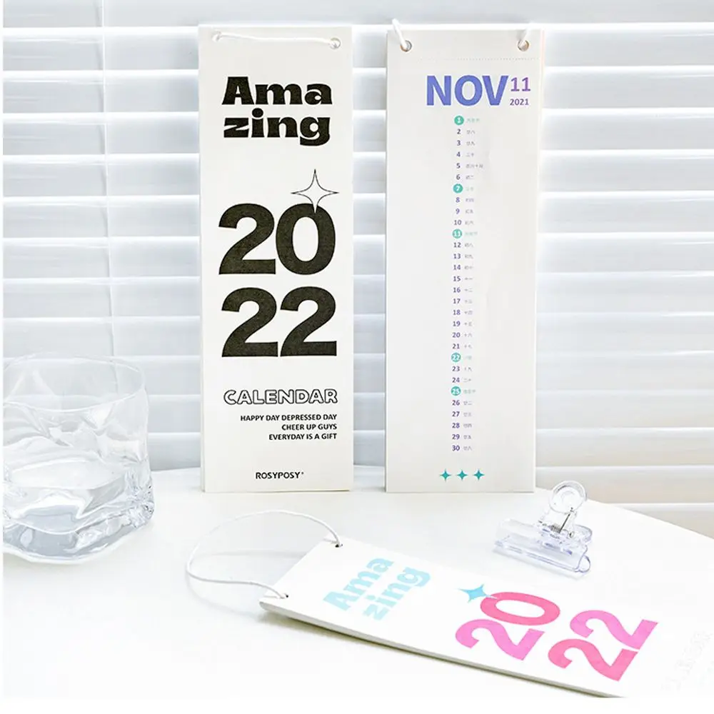 

Ежедневник в стиле INS, подставка, украшение для рабочего стола 2022, календарь, настенный календарь, флип-календарь, ремешок, календарь