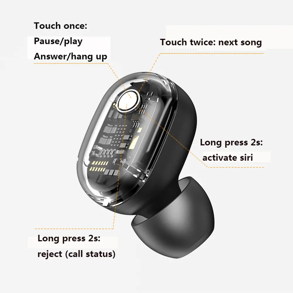 Bluetooth наушники TWS беспроводные Blutooth 5,0 наушники Handsfree спортивные наушники-вкладыши игровая гарнитура телефон PK GT2