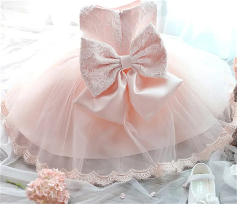 Белое платье для крещения новорожденных маленьких девочек на возраст от 0 до 24