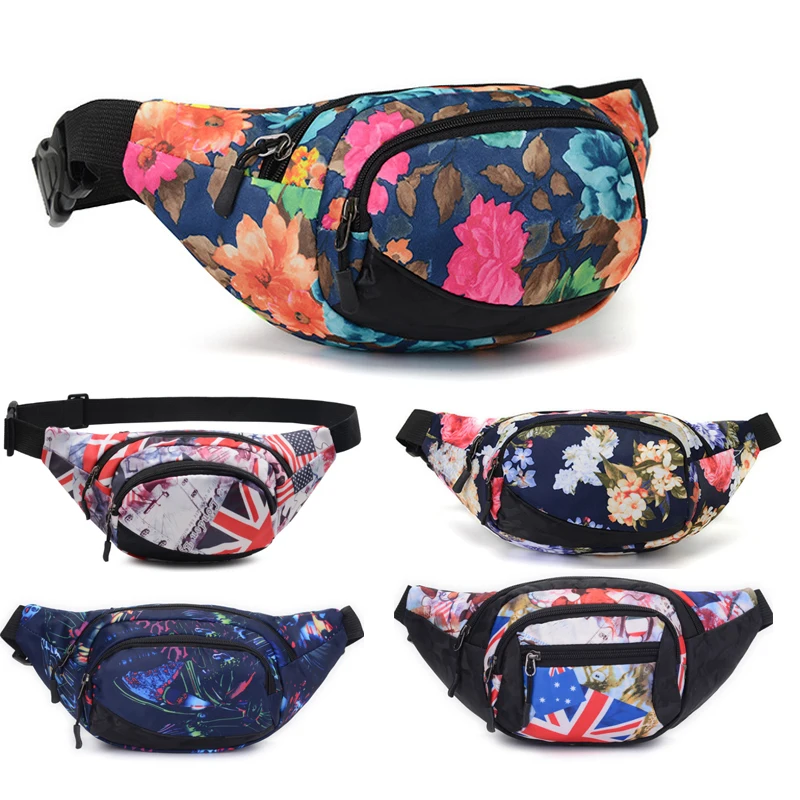 Женская поясная сумка для бега езды на велосипеде улице банановый цветок