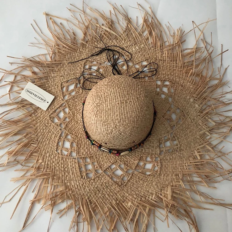 ZJBECHAHMU модная однотонная винтажная соломенная шляпа от солнца с цветочным