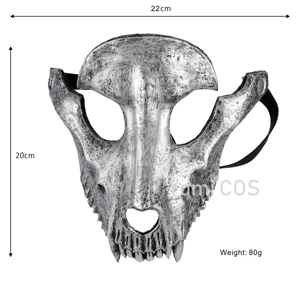 2022 Хэллоуин Косплей Маскарад Карнавал реквизит для вечеринки 3D овечья кость