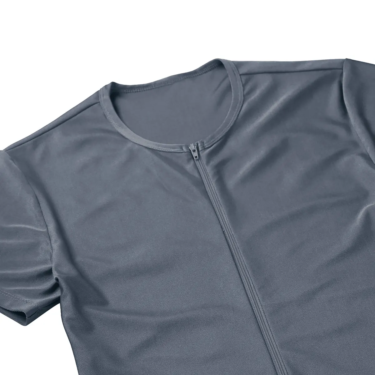 Мужское облегающее гимнастическое трико боди сексуальная Глянцевая майка