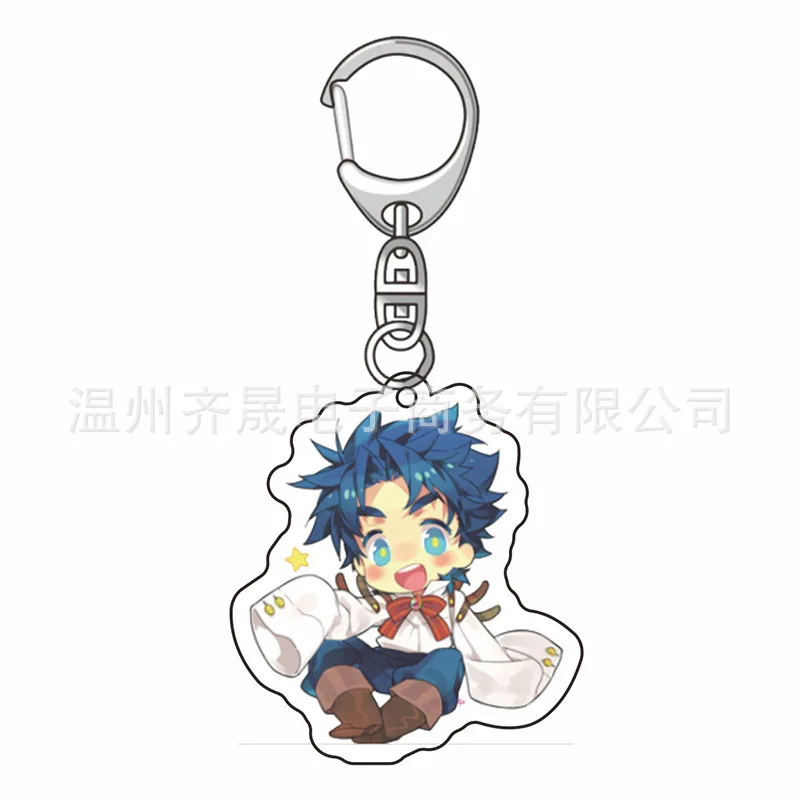 

Anime Keychains Womans JoJo's Bizarre Adventure Women Key Chain Pendant Key Ring Key Holder Jewelry classics Keyring For Pants