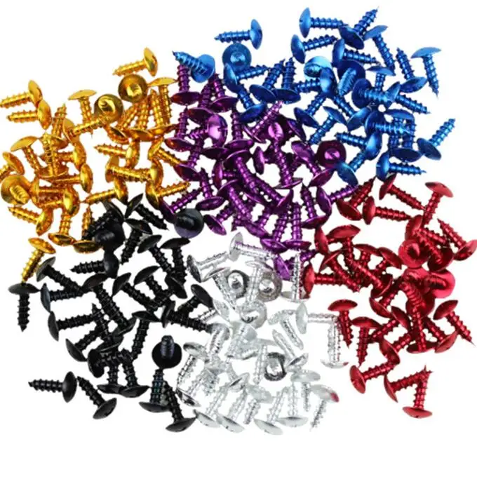 30 шт./лот детали для модификации мотоцикла саморезы винты из алюминиевого