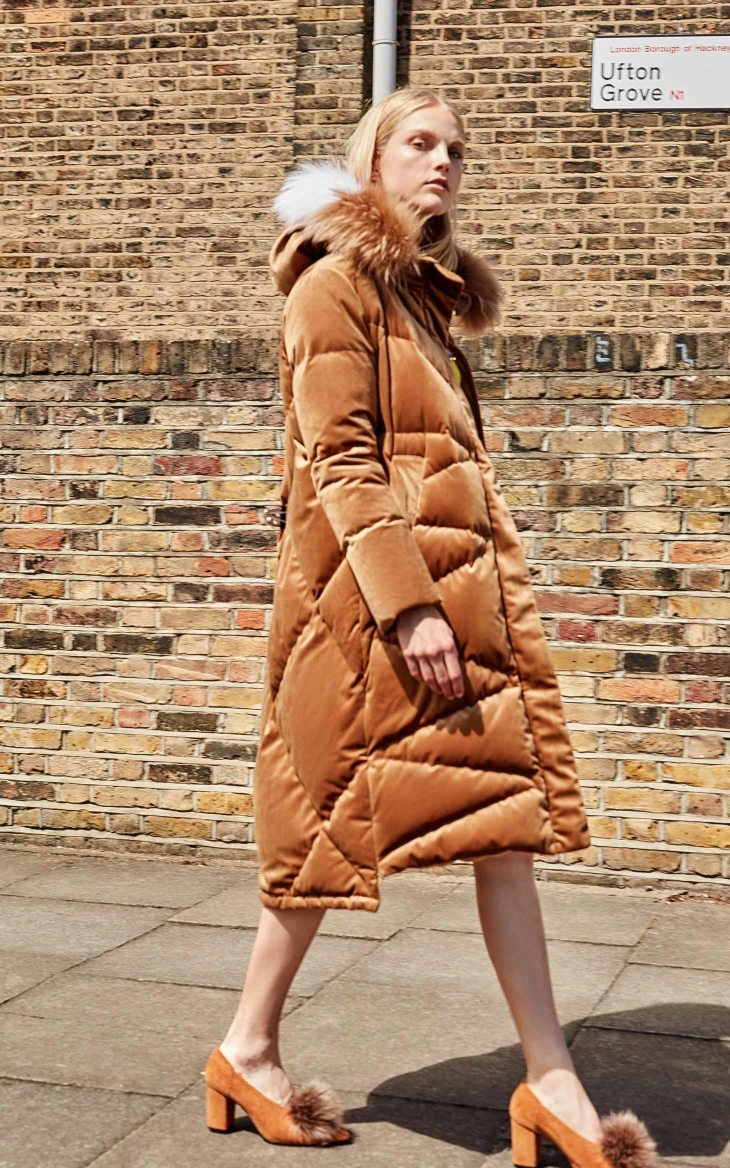 Vero Moda женский контрастный длинный толстый пуховик с капюшоном из меха енота | 318312508