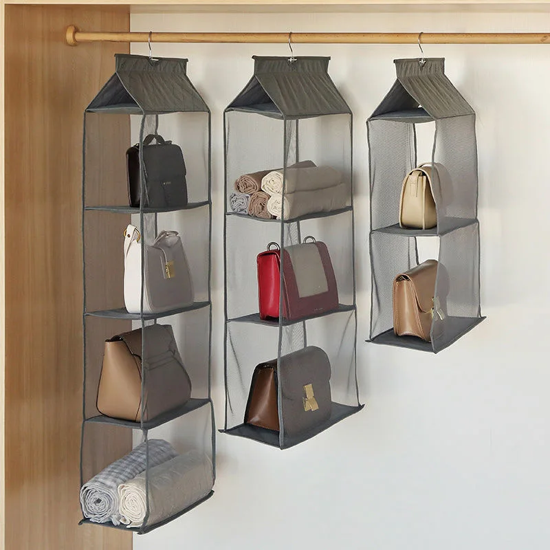 

Handbag Hanging Organizer Hanging Wardrobe Organizer Handbag Purse Organizer Transparent Wardrobe Closet Hanger Storage Pouch