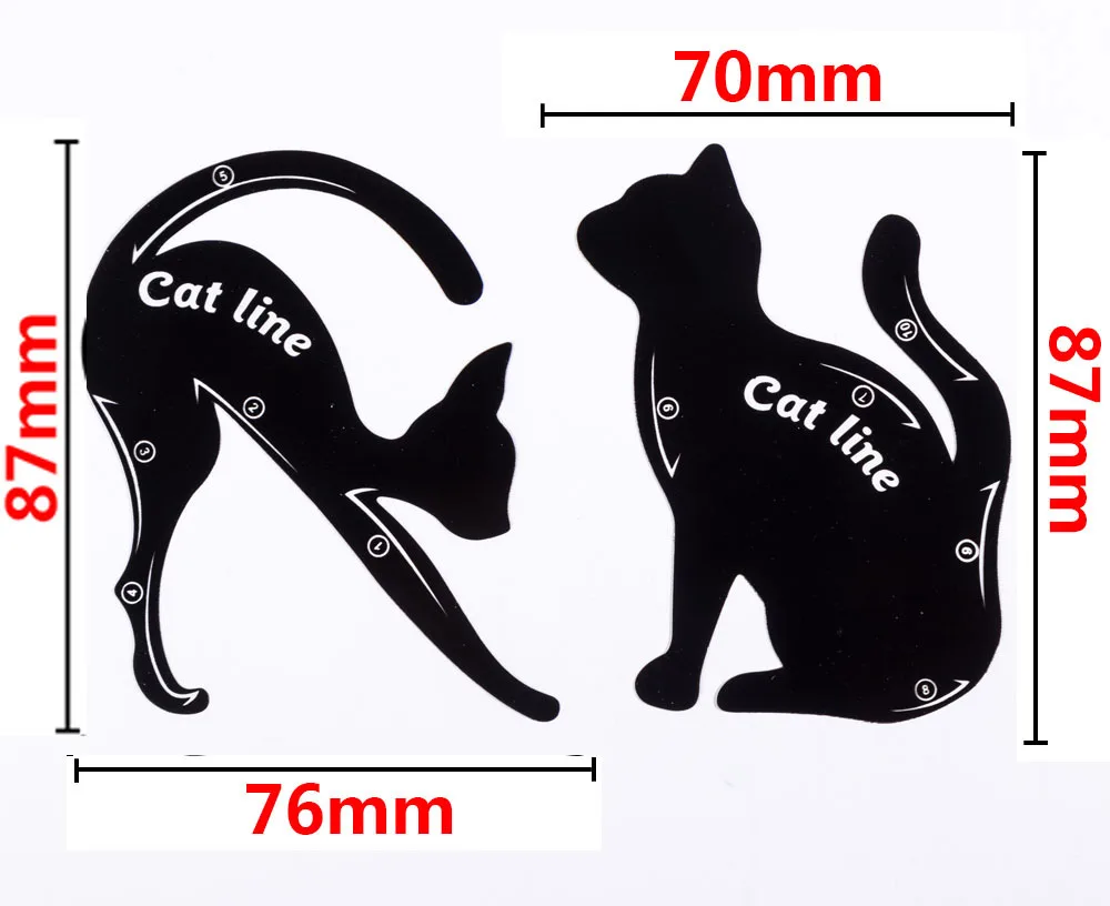 

Eyeliner Stencils Template Shaper Model Cat Line Pro Eye Makeup Tool Kits Eyelash Shaper Eye Liners Tutorial Set Useful Stamp
