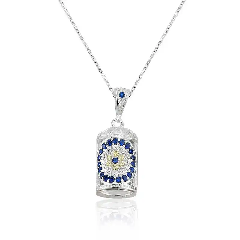 

Silver The Genres Change Cevşen lady necklace