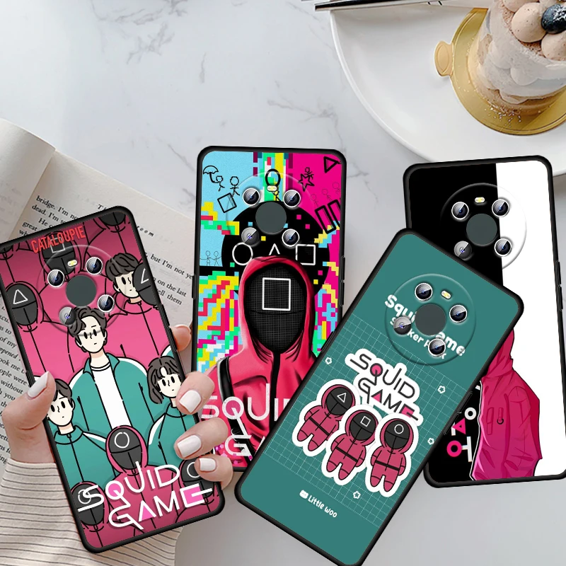 

Squid Game TV 456 For Huawei Mate 40 30 10 20 X 5G RS Lite P Smart Pro Plus 2018 2019 2020 2021 Z S Black Phone Case