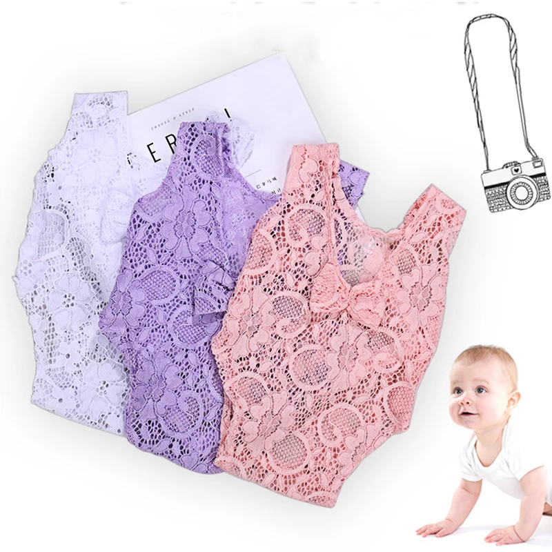 Детская одежда для фотосъемки с бантом и повязкой на голову|Ромперы| |