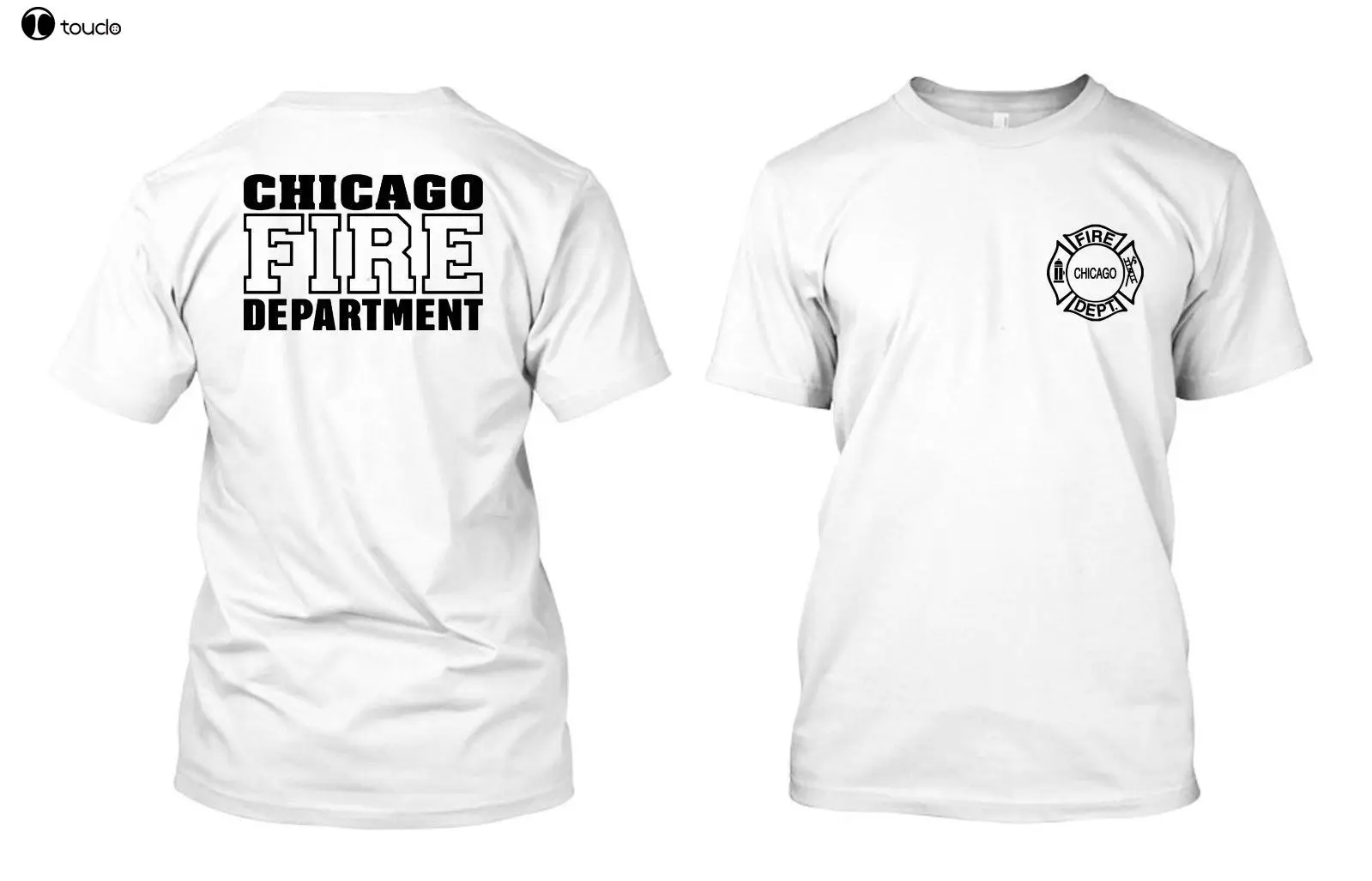 Горячая Распродажа Мужская футболка модная черная с пожарным отделением Чикаго