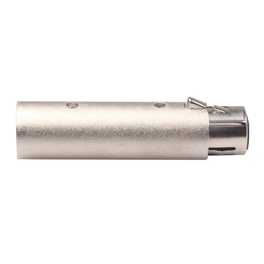 

Zinc Alloy XLR Male to Male & XLR Female to Female Adapter Connector, Silver