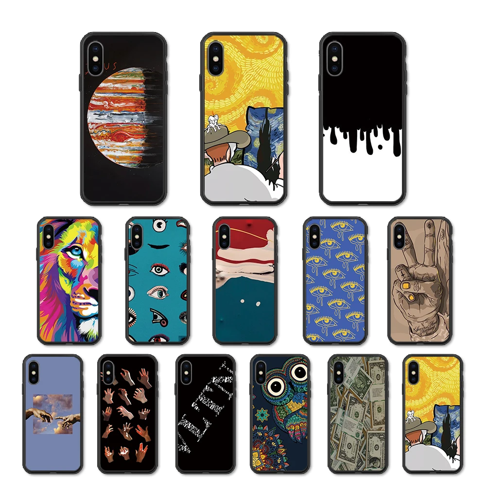 Мягкий чехол для huawei y7 2019 y6 y9 y5 2018 huawi y62018 prime 2017 p9 lite smart fundas Van Gogh art | Мобильные