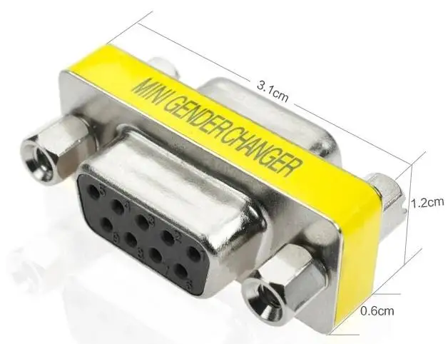 

CAN Network DB9 Female to Female Adapter 9-pin Adapter Serial RS232 Adapter