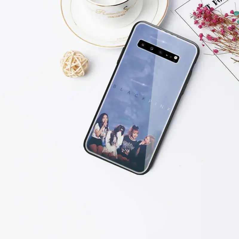 

0 Kpop Idol Black Pink-compatible Phone Case Tempered Glass For Samsung S6 7 8 9 10 20 Plus Ultra Note8 9 10 10pro