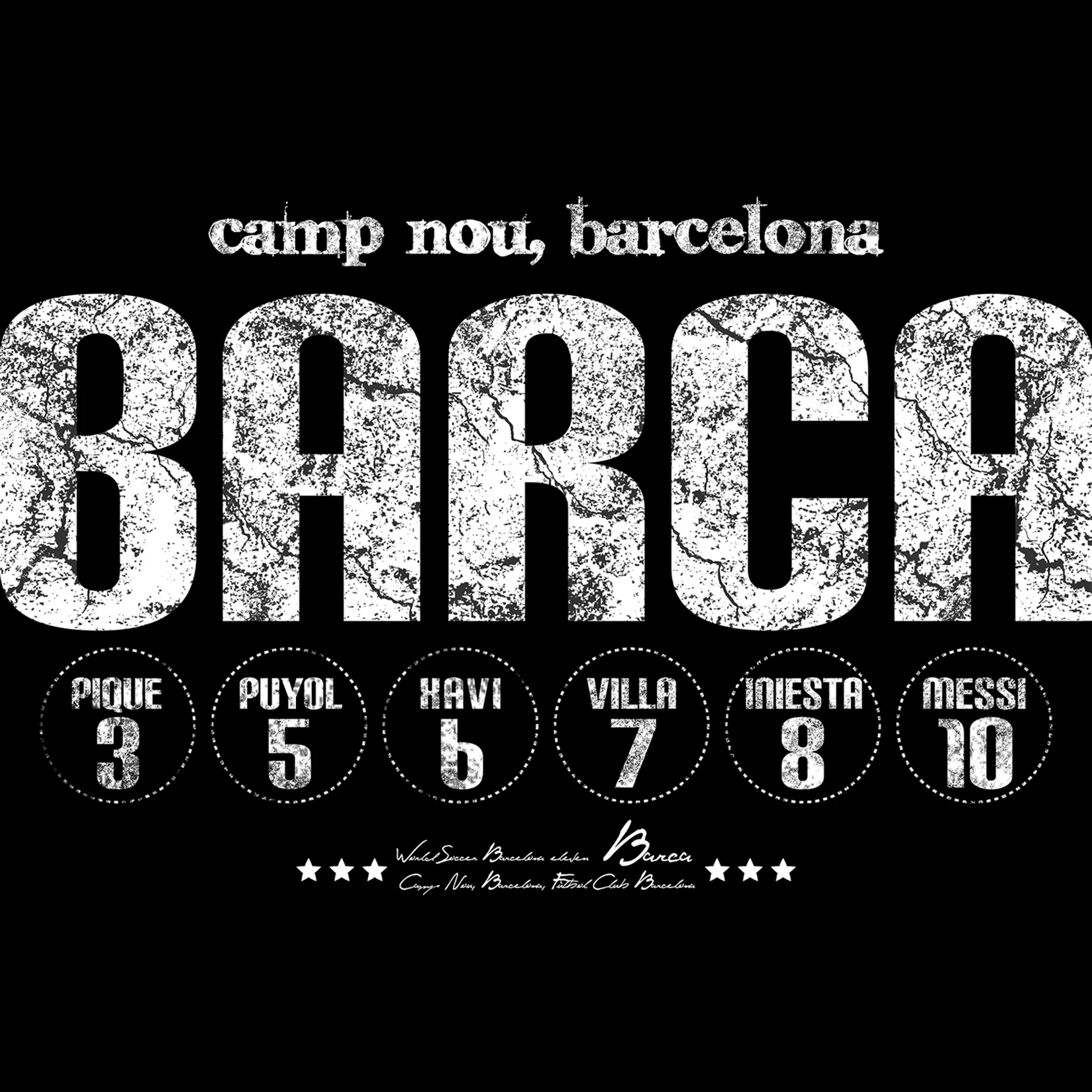 Футболка с графическим принтом Barca FC, повседневная мужская футболка, pique puyol xavi вилла iniesta messi, член команды, футболка