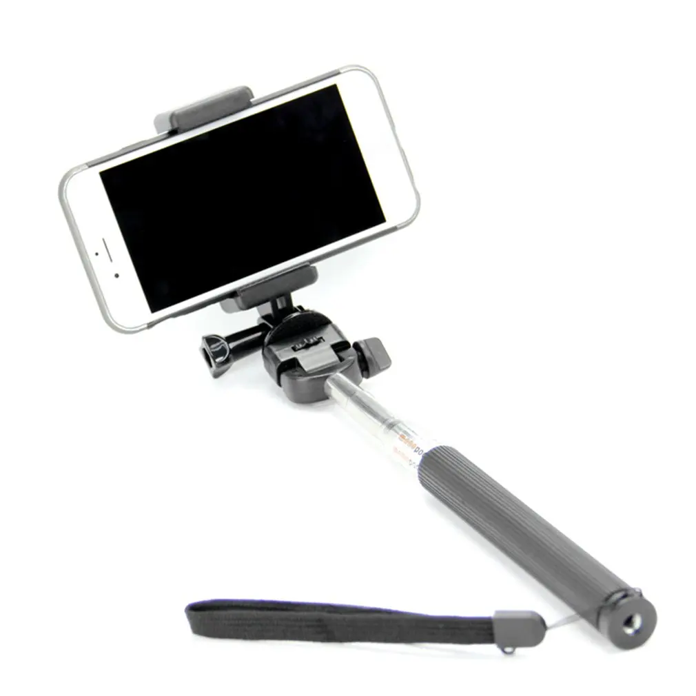 mobile phone clip abs with 14 screw hole selfie stick phone holder for gopro clip action camera accessories 1pcs free global shipping