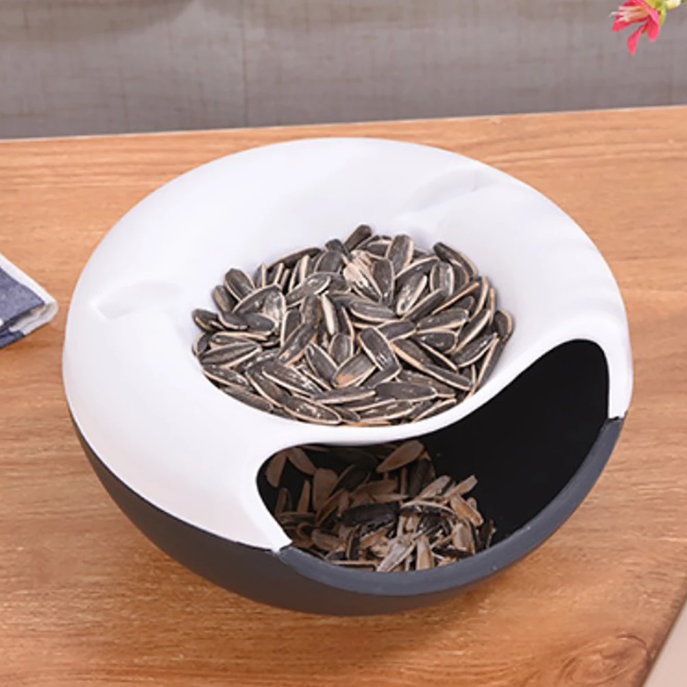 

Lazy Snack Bowl Plastic Multifunction Double Layer Snack Storage Box Plate Organizer Fruit Plate Bowl With Phone Holder Fruits