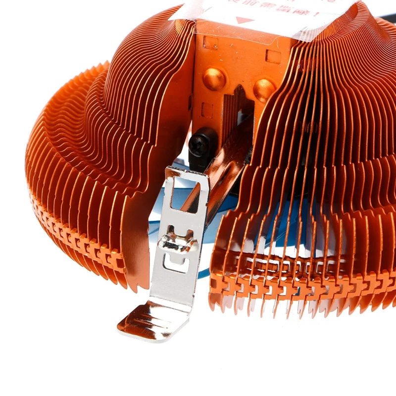 Компьютерный кулер с контролем температуры бесшумный медный для процессора ПК