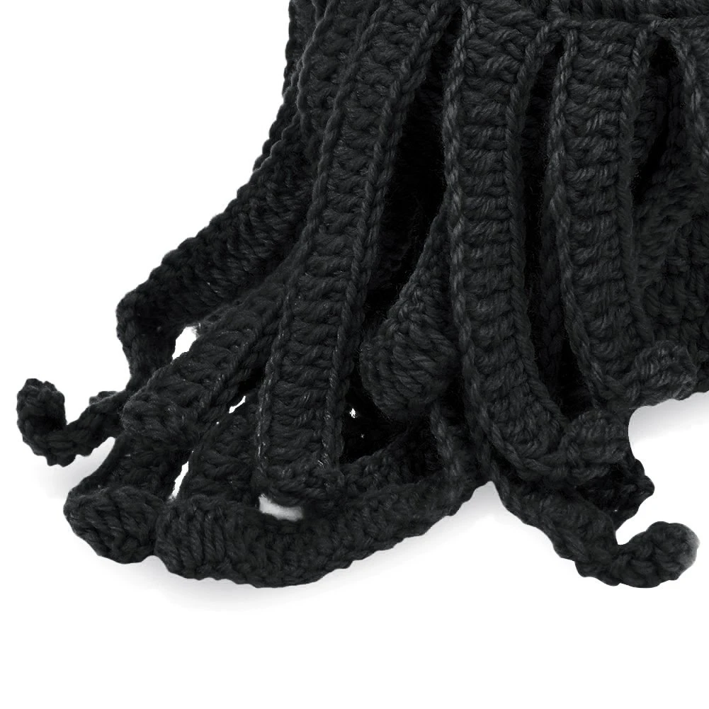 Смешные щупальца Осьминог Beanie вязанная вязаная шапка для бороды ветрозащитная Лыжная вязаная шапка с маской для мужчин и женщин
