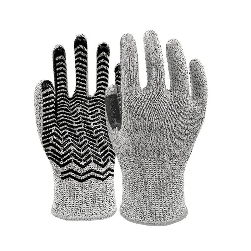 Перчатки для защиты от порезов Нескользящие силиконовые перчатки уровня 5