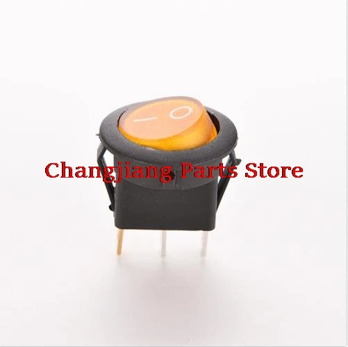 2 шт. 12 в 16 А вкл./выкл. Желтый светодиодный круглый клавишный переключатель