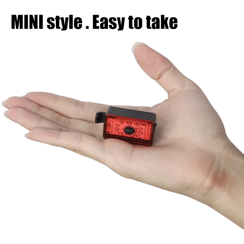 WEST BIKING Bicycle Mini Rear Light Bike Tail USB Rechargeable Flashlight Safety Warning Lamp Taillight For Cycling | Спорт и