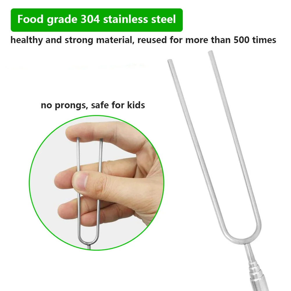 WALFOS двойные металлические шампуры для барбекю инструменты из нержавеющей стали