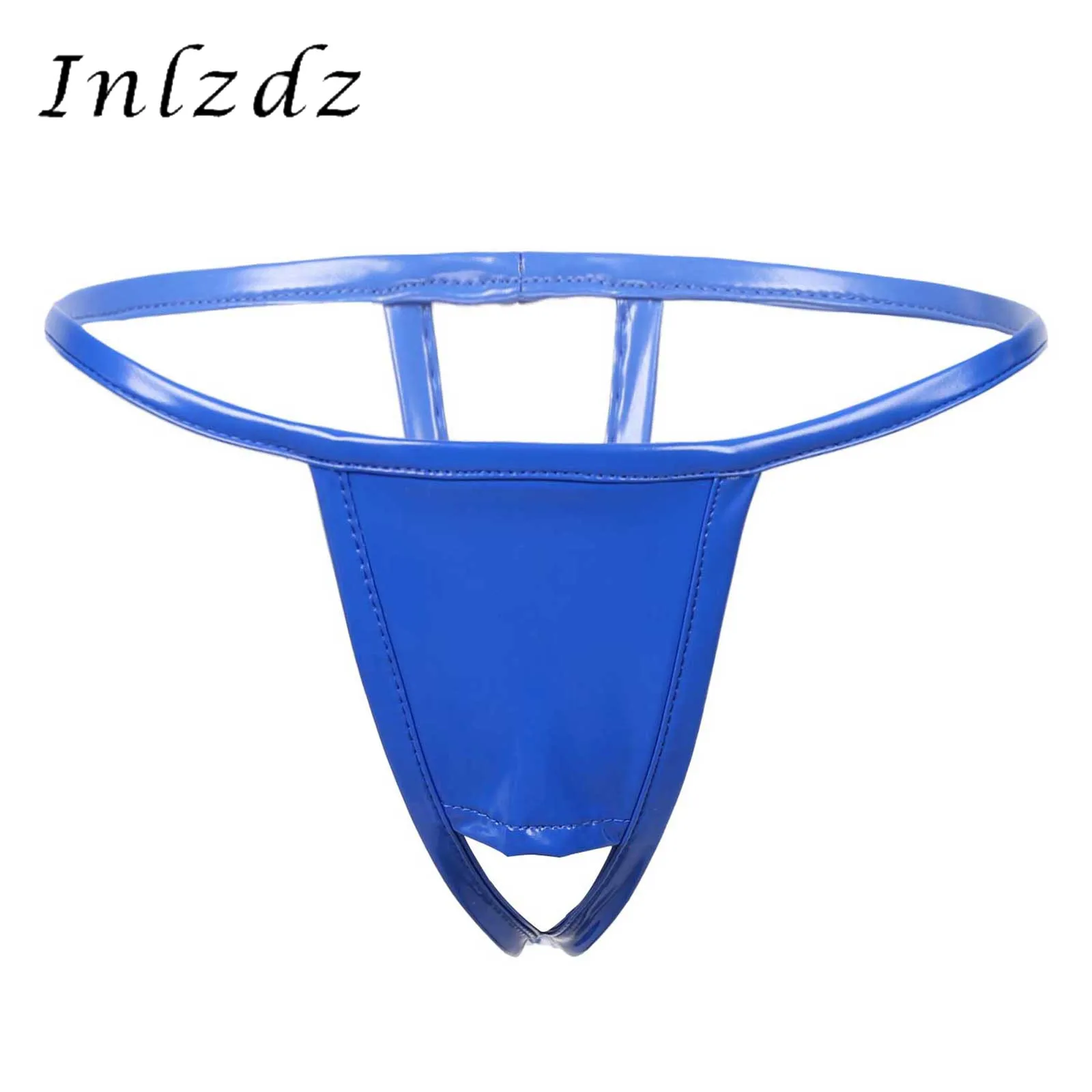 

Womens Lingerie T-back Thongs Panties Shiny Patent Leather Briefs Underpants Underwear Erotic Sexy G-string Thongs Briefs