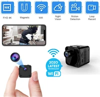 fhd 4k wifi camera small wireless nanny cam home security video recorder camcorder night vision motion detection remote monitor