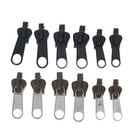 6pc universal plastic fix zipper replacement zip slider teeth design zippers zipper head repair kit zipper sliders