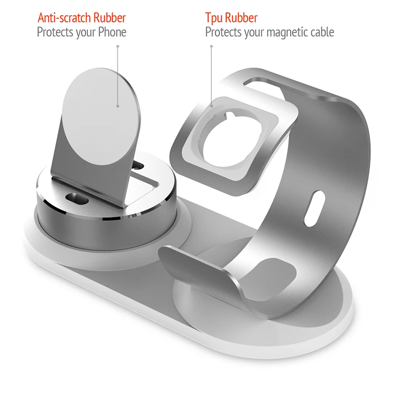 Adjustable Desk charge phone Holder For Apple watch stand table Charging Dock Station base for iPhone 8 Charger support | Мобильные
