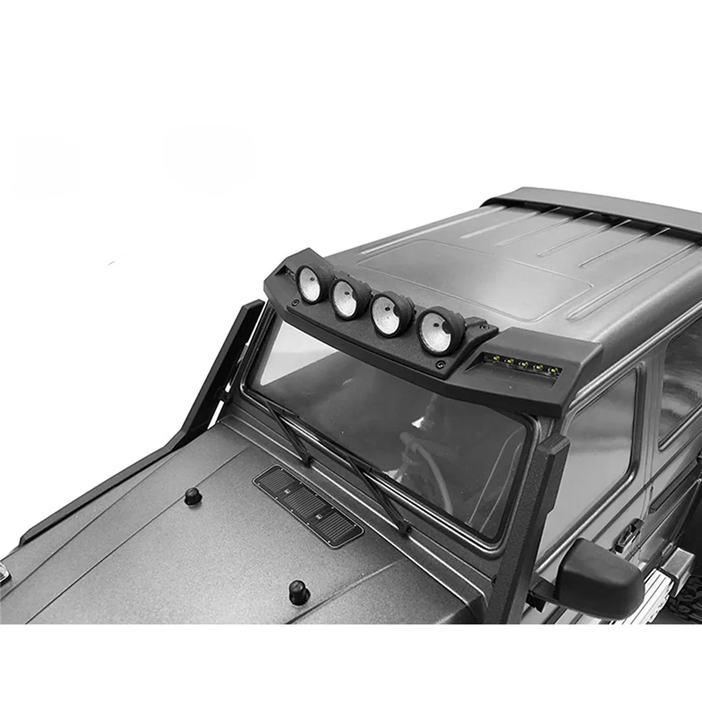

​Car Roof Spotlight Headlight Lamp Modification Parts Professional for RX-4 G500 TRX-6 Benz G63 G500 RC Car Toy
