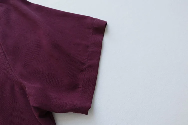 100 шелковая рубашка с короткими рукавами для мужчин в винтажном стиле вышивкой