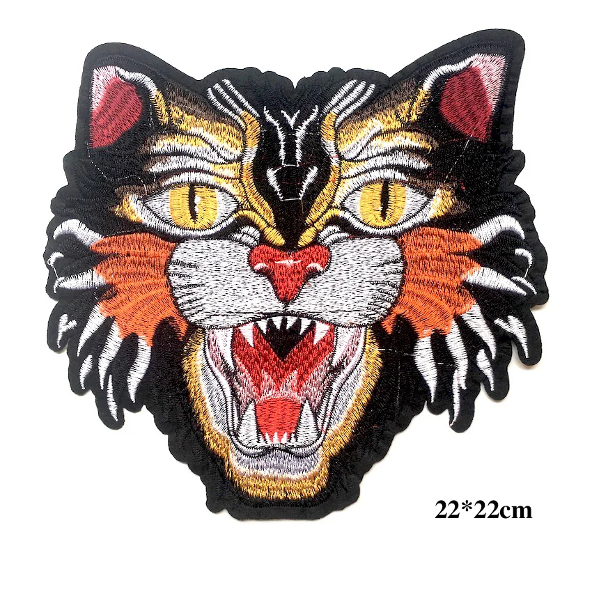 1 шт. большая нашивка с котом для одежды вышивка пришивка аппликация большой