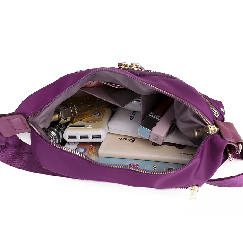 

Luxury Oxford Cloth Messenger Bags for Women 2021 New Summer Crossbody Hobo Bag Large Handbag Female Diamond Nylon Shoulder Bag