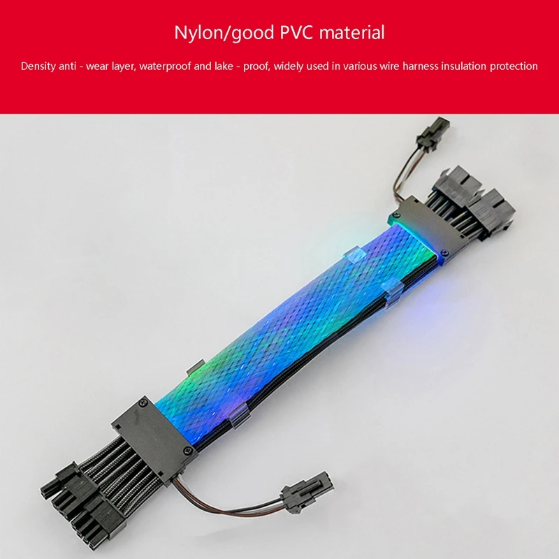 

5V ARGB Extension Cable 8PIN+8PIN GPU Sync Power Illuminated Cable for GPU Connector RGB Cable