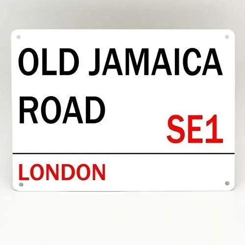 Металлическая алюминиевая настенная дверь Old Jamaica Road London Street настенный Декор для