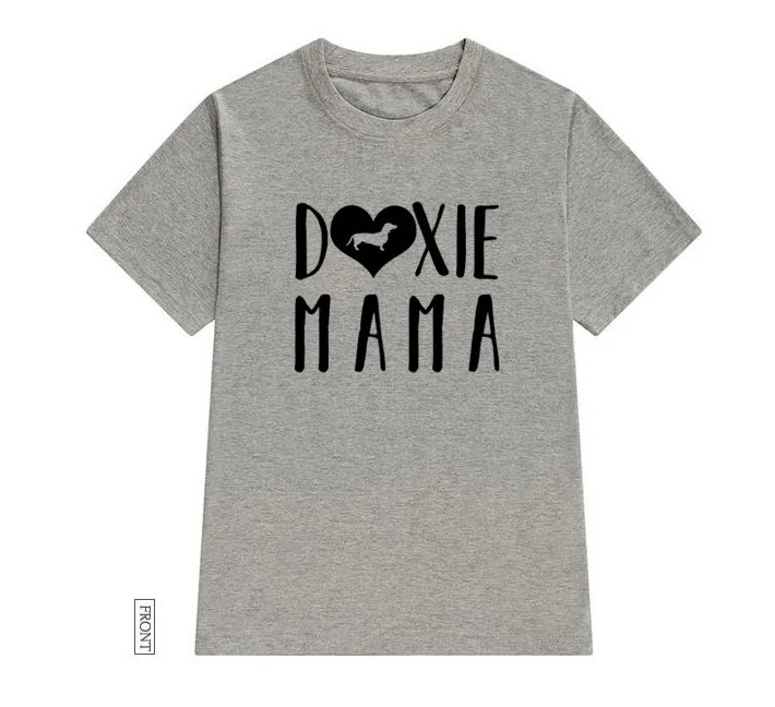 

Doxie Mama dachshund Women tshirt Cotton Casual Funny t shirt Lady Yong Girl Top Tee 5 Colors Drop Ship