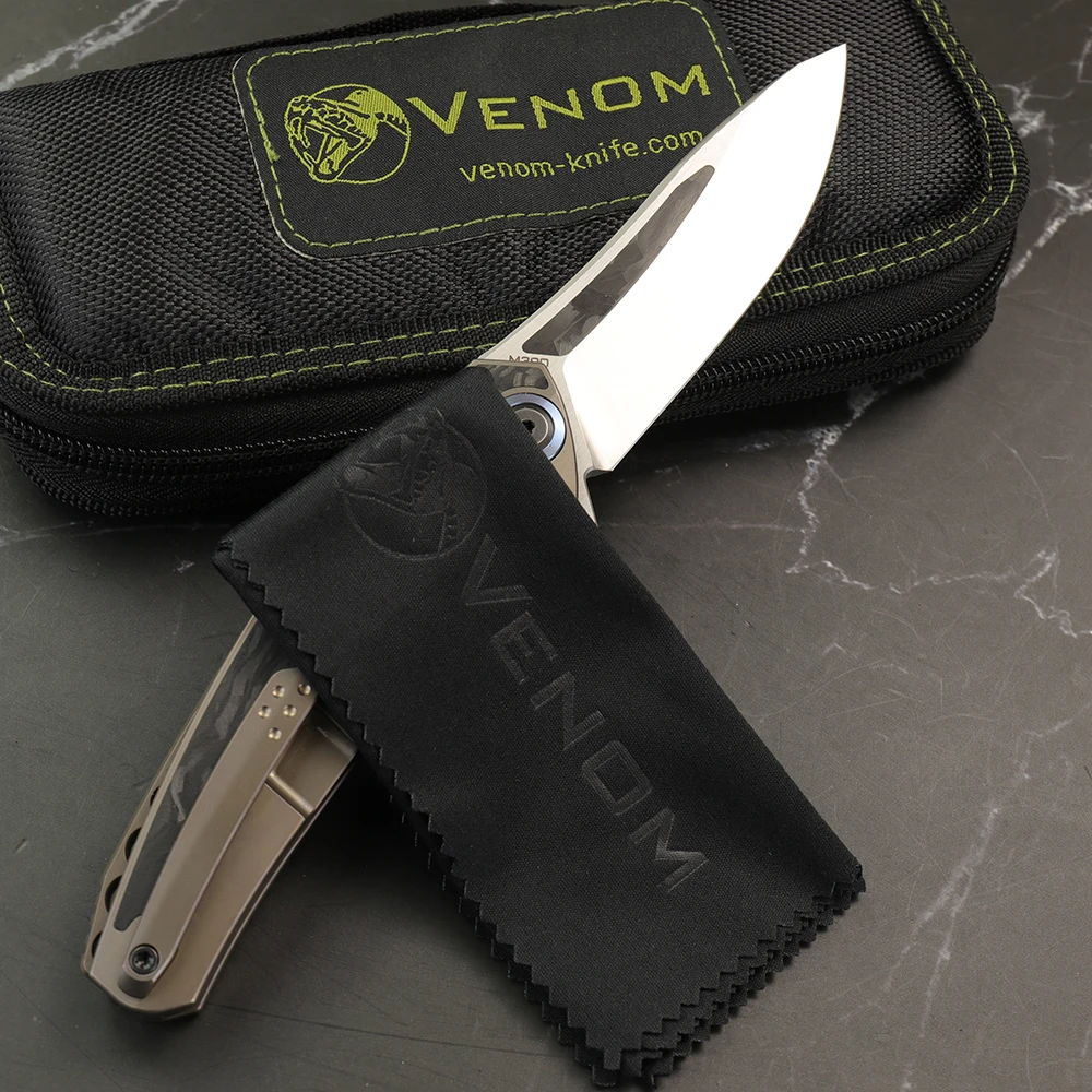 Новый складной нож VENOM лезвие M390 уличный инструмент карманный для повседневного