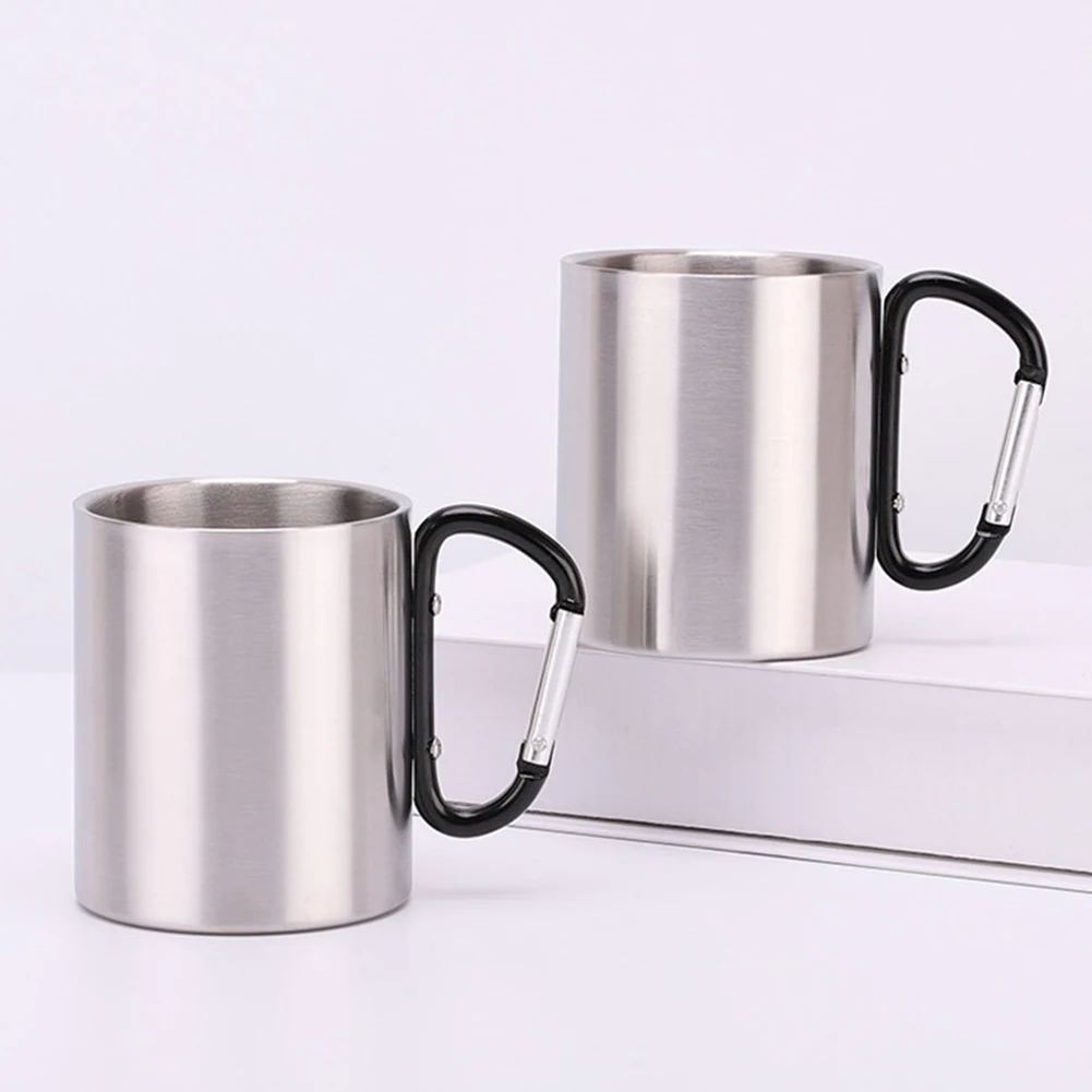 220 мл Нержавеющая сталь Кубок Отдых на природе Пеший Туризм Восхождение сумка