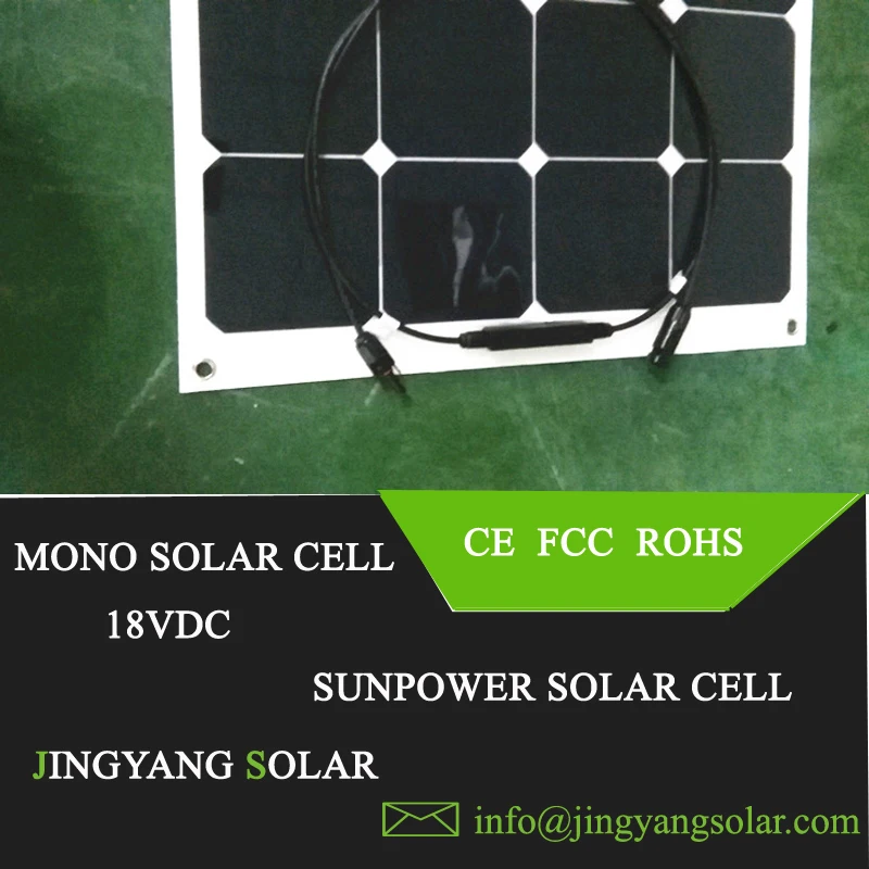 32 ячейки 12 В/18 в Sunpower 100 Вт тонкая пленка Гибкая солнечная панель лучшее качество