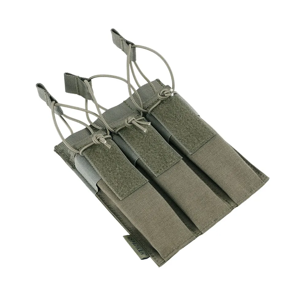 Отлично Элитные бизань Открытый тактический тройной KRISS/MP7 журнал нагрудная установка Охота Военная Molle аксессуары картридж сумки