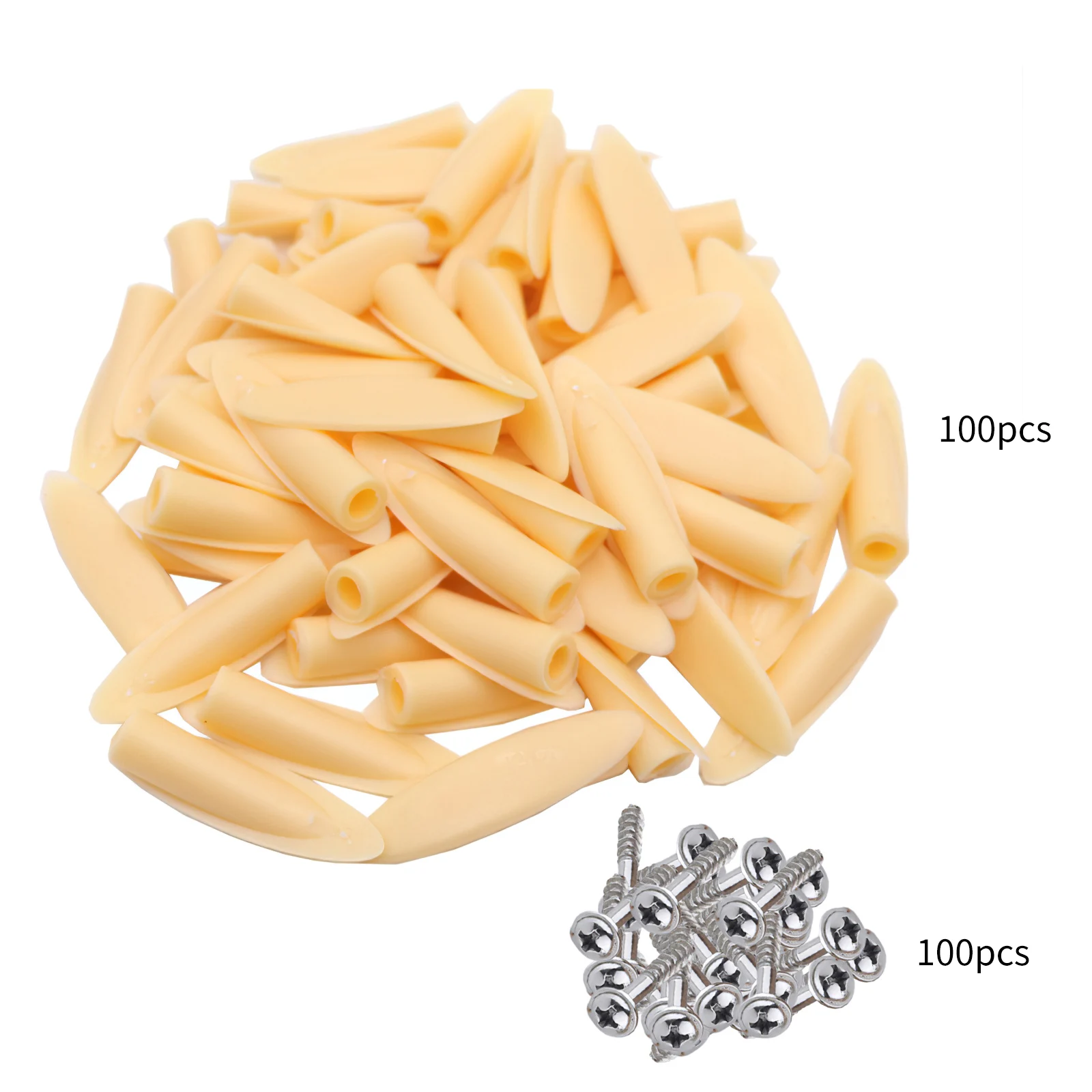 Заглушка пластиковая с наклонным отверстием 100 шт. набор крышек для нарезающих