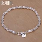 Браслет-цепочка DOTEFFIL из серебра 925 пробы, 4 мм