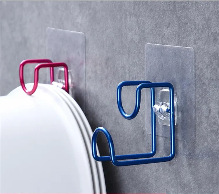Creative Wall Hooks Door Sticky Hanger Holder Wash Basin Holder Stainless Steel Strong Adhesive Hook Kitchen Bathroom Hooks